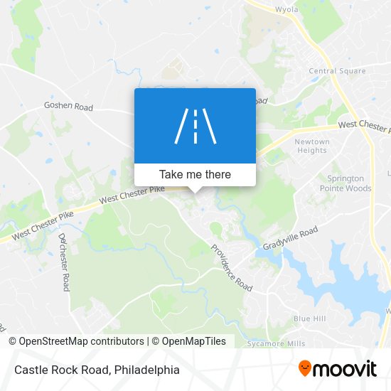 Castle Rock Road map