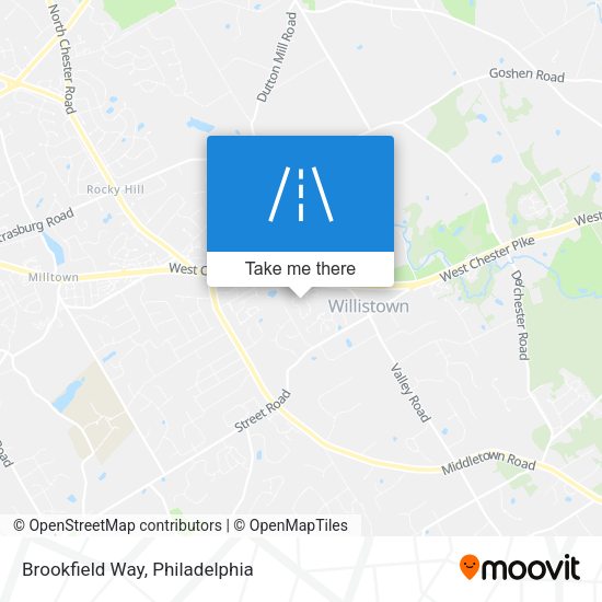 Brookfield Way map