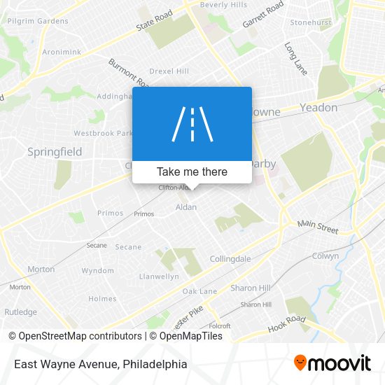 Mapa de East Wayne Avenue