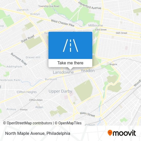 North Maple Avenue map