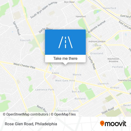 Mapa de Rose Glen Road