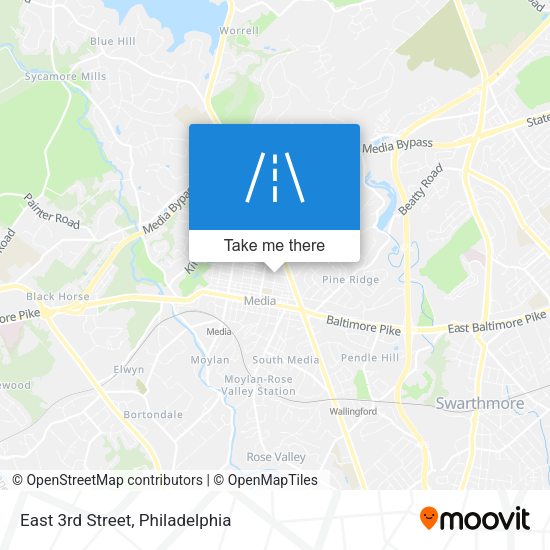 Mapa de East 3rd Street