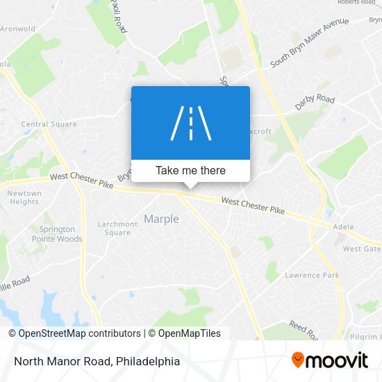 North Manor Road map