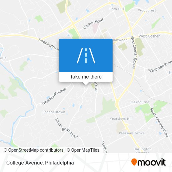 College Avenue map