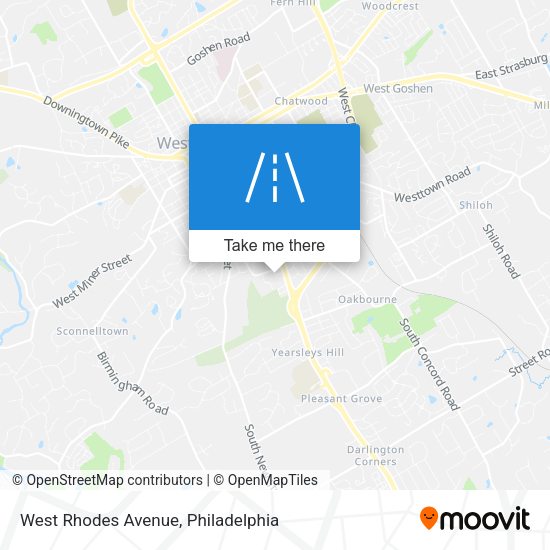 West Rhodes Avenue map