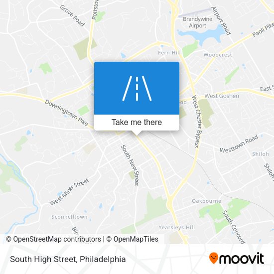 South High Street map