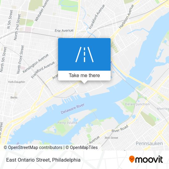 East Ontario Street map