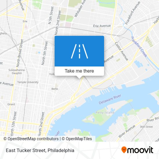 East Tucker Street map