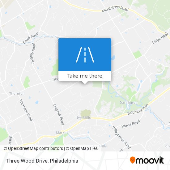 Mapa de Three Wood Drive
