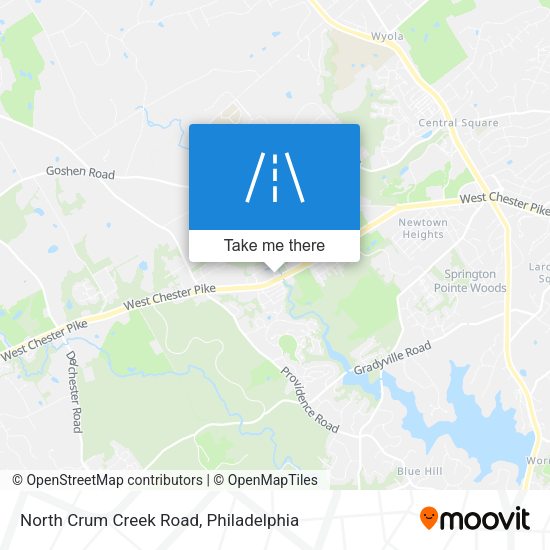 North Crum Creek Road map