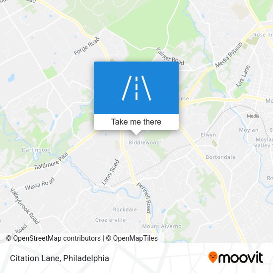 Mapa de Citation Lane