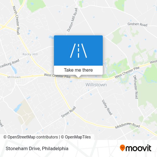 Stoneham Drive map