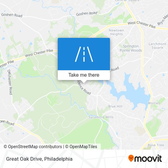 Great Oak Drive map