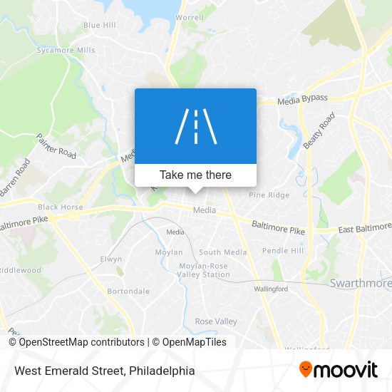 Mapa de West Emerald Street