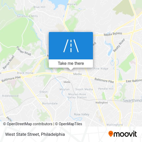 West State Street map