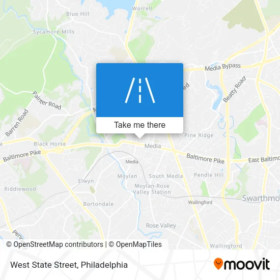West State Street map