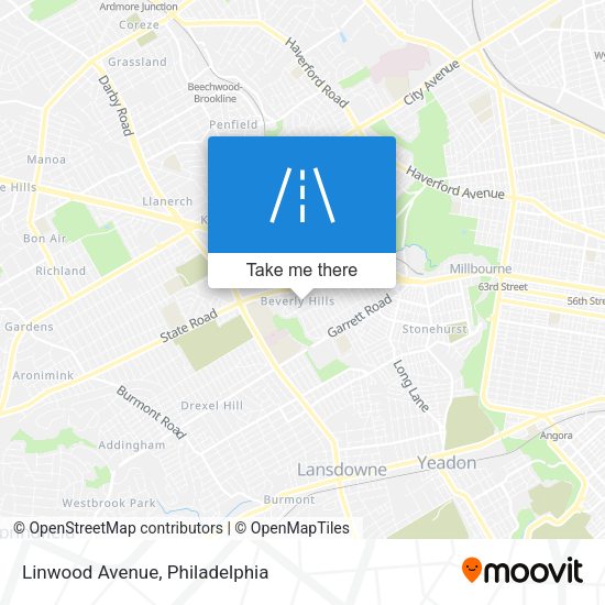 Linwood Avenue map