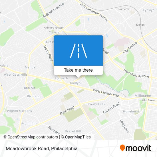 Meadowbrook Road map