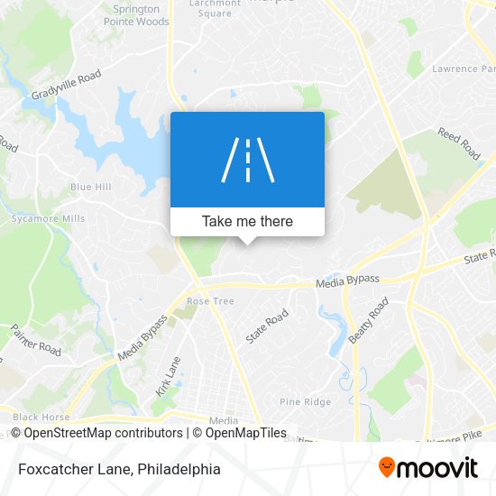 Foxcatcher Lane map