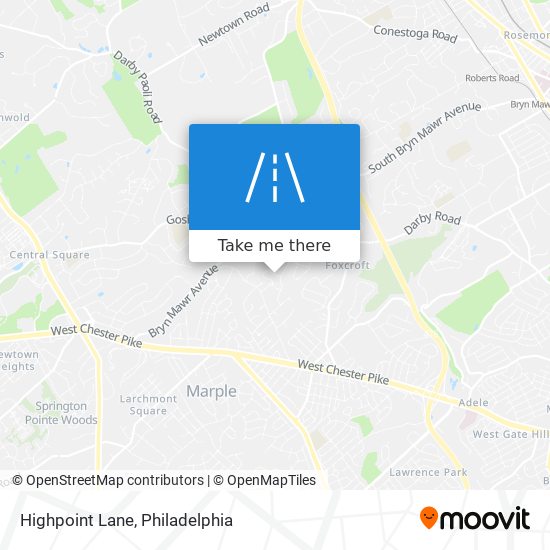 Highpoint Lane map