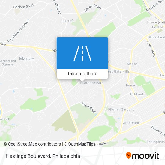 Mapa de Hastings Boulevard
