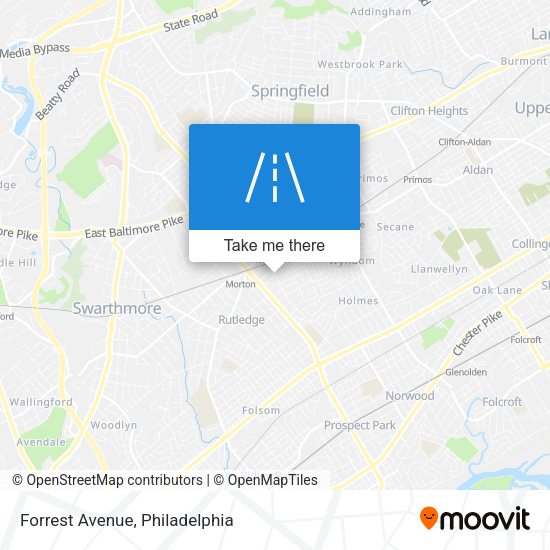 Forrest Avenue map