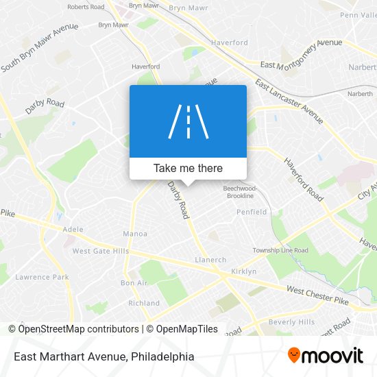 Mapa de East Marthart Avenue