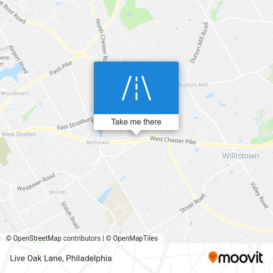 Live Oak Lane map