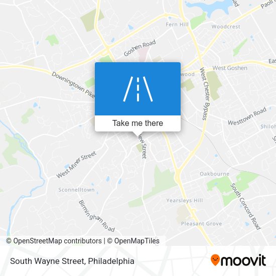 Mapa de South Wayne Street