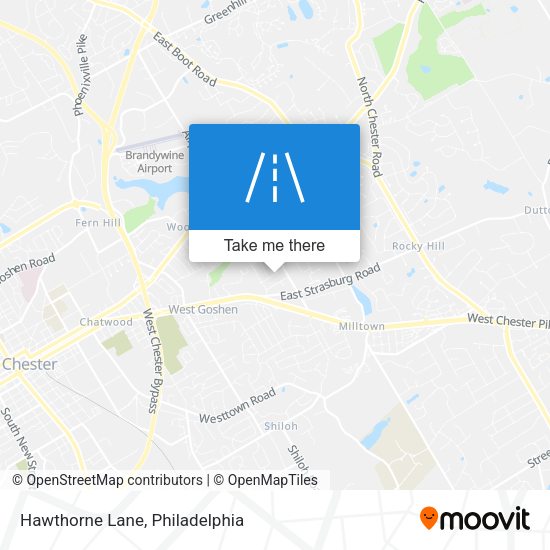 Hawthorne Lane map