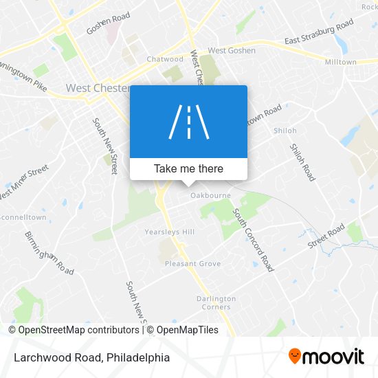 Larchwood Road map