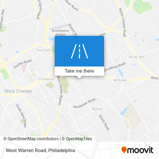 West Warren Road map