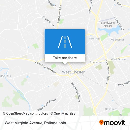 West Virginia Avenue map