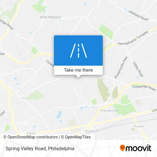 Spring Valley Road map