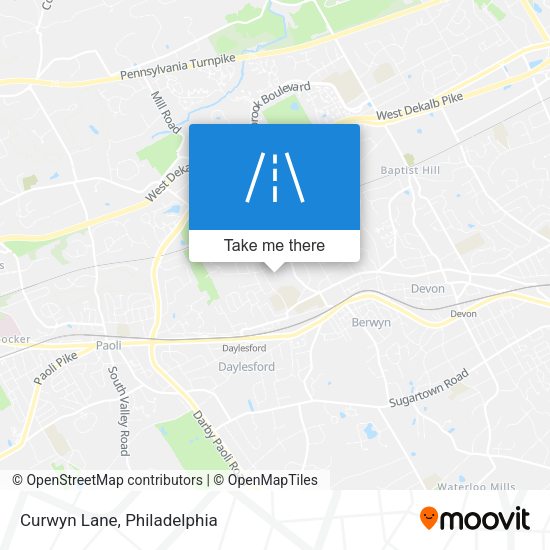 Mapa de Curwyn Lane