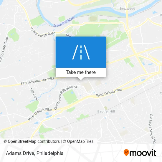 Adams Drive map