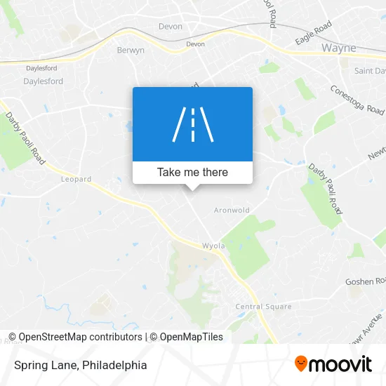 Spring Lane map