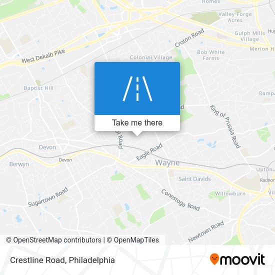 Mapa de Crestline Road