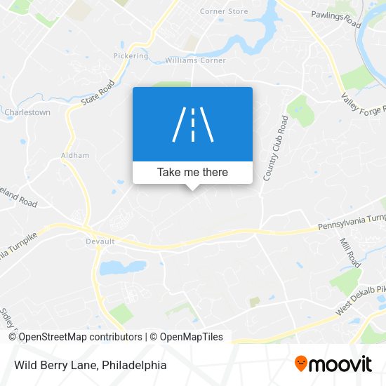 Wild Berry Lane map