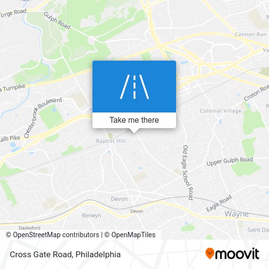 Cross Gate Road map
