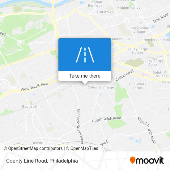 County Line Road map