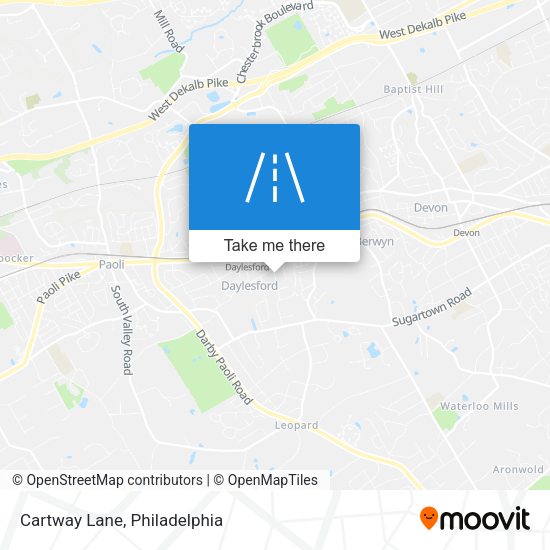 Mapa de Cartway Lane