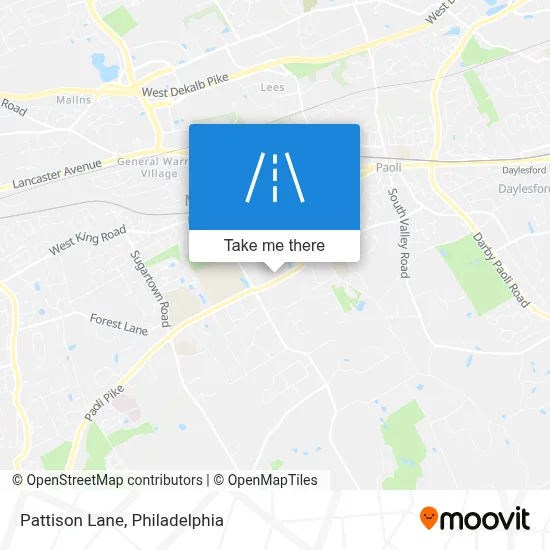 Pattison Lane map
