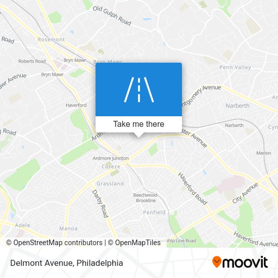 Mapa de Delmont Avenue