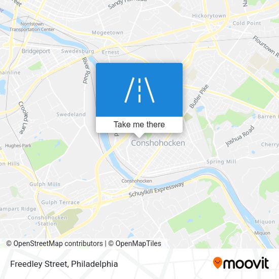 Freedley Street map
