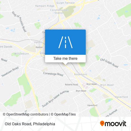 Old Oaks Road map