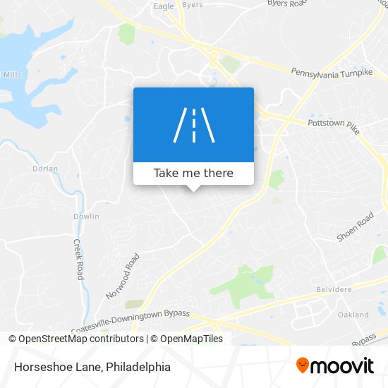 Mapa de Horseshoe Lane