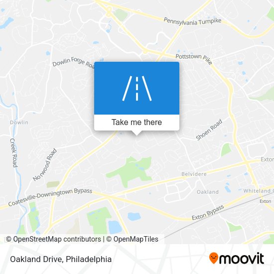 Oakland Drive map