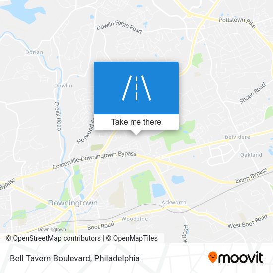 Bell Tavern Boulevard map