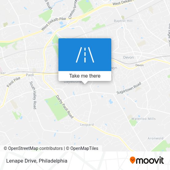 Mapa de Lenape Drive
